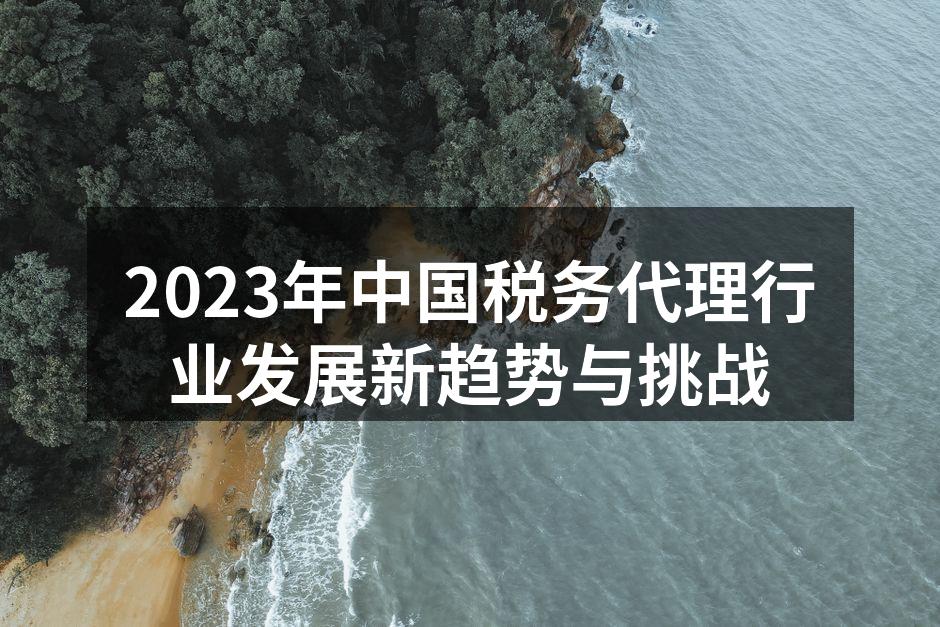 2023年中国税务代理行业发展新趋势与挑战